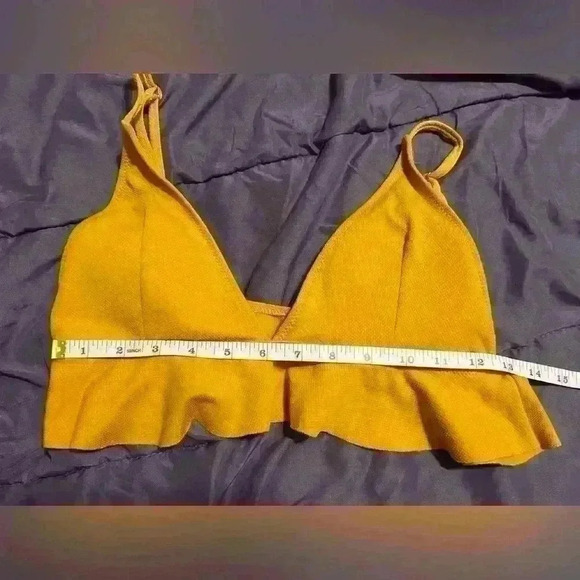 Vintage inspired  bikini top yellow - Picture 5 of 5